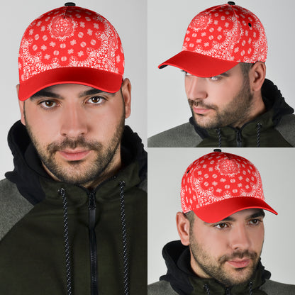 Classic Cap - 2-  Red and White