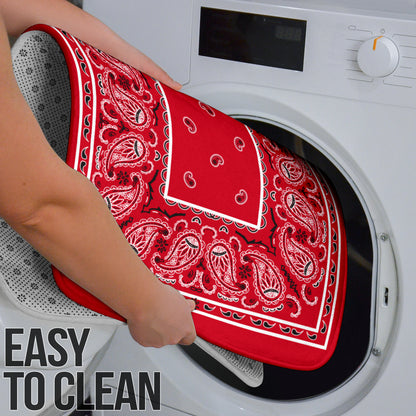 Bathroom Set - Red Bandana 3 Pieces