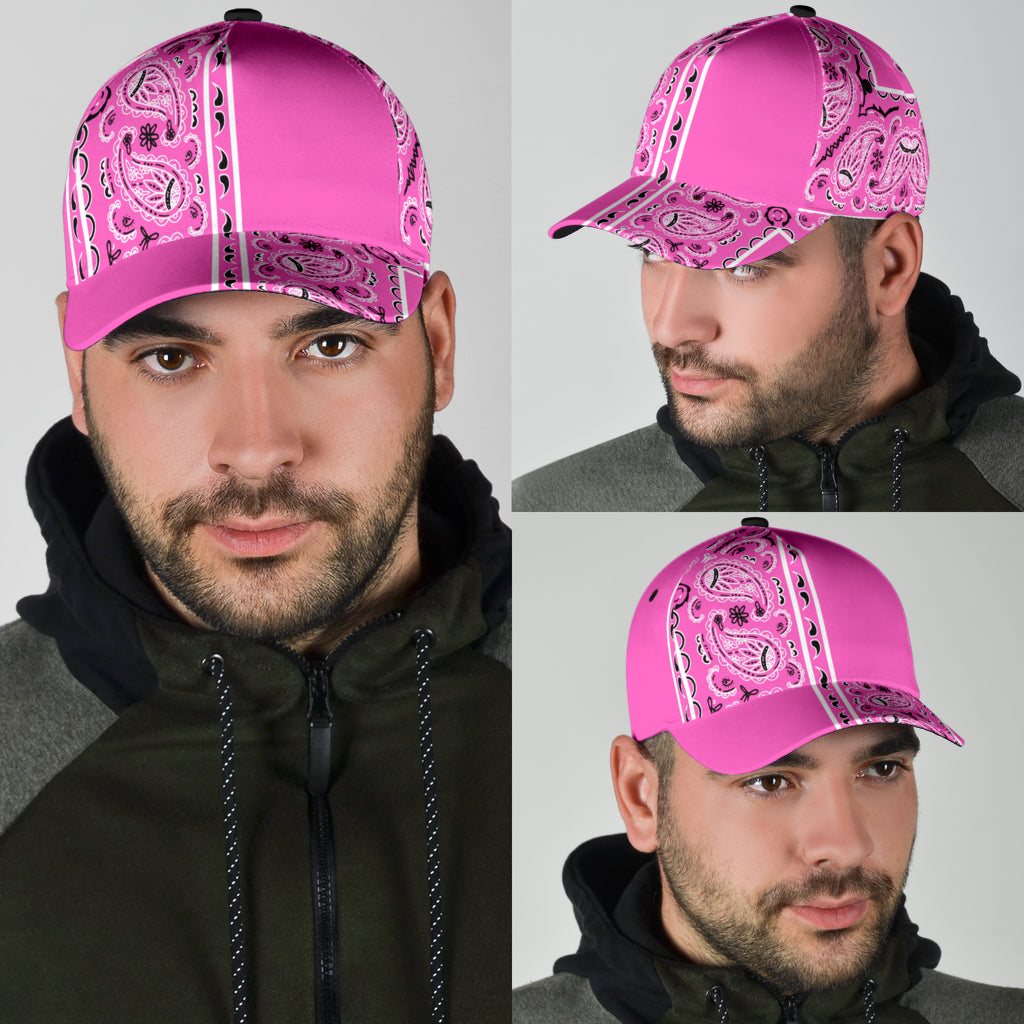 Classic Cap - Pink Bandana Style