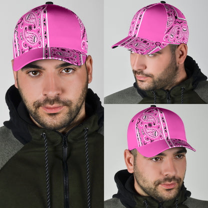 Classic Cap - Pink Bandana Style