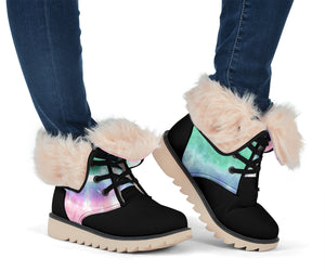 Women's Winter Boots - Pink Pastel w Black Toes