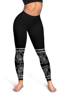 Women's Leggings - Black and White