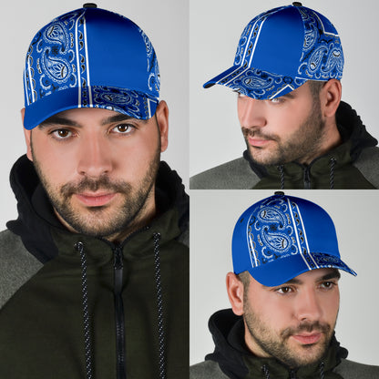 Classic Cap - Blue Bandana Style