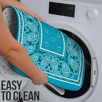 Bathroom Set - Classic Teal Bandana