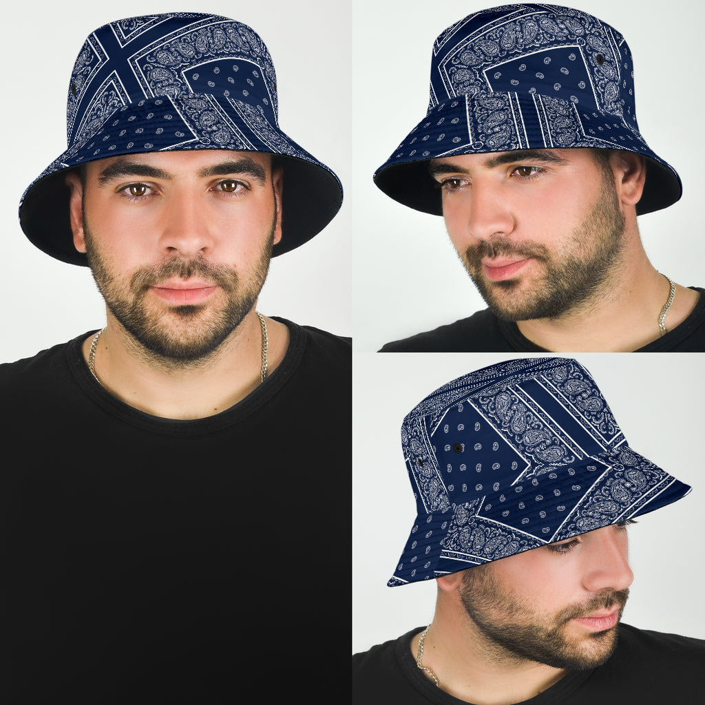 blue bandana hat