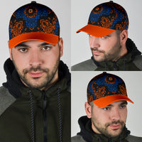 Classic Cap 3 Black Orange Cobalt Orange Bill