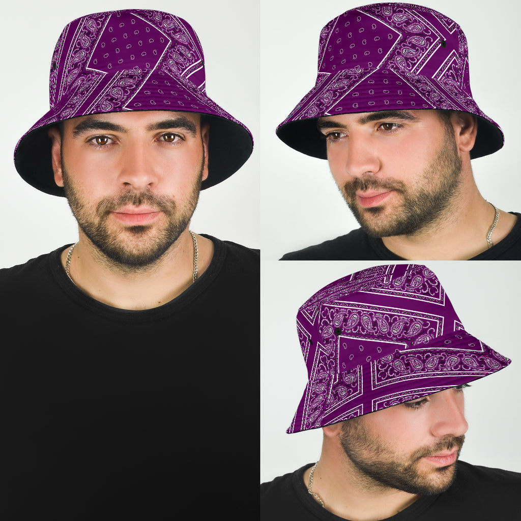 Wild Plum Bandana Bucket Hat