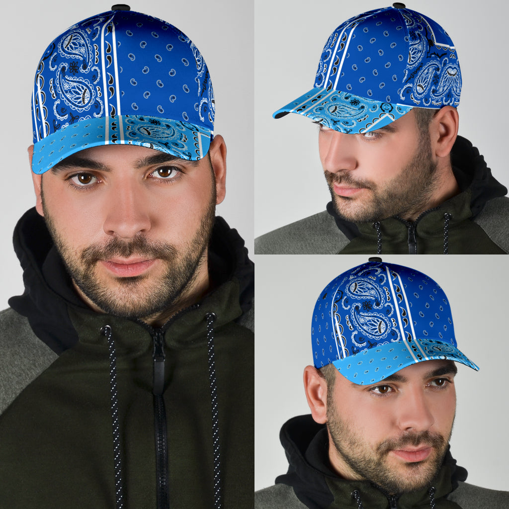 Classic Cap - Blue Bandana Style V3