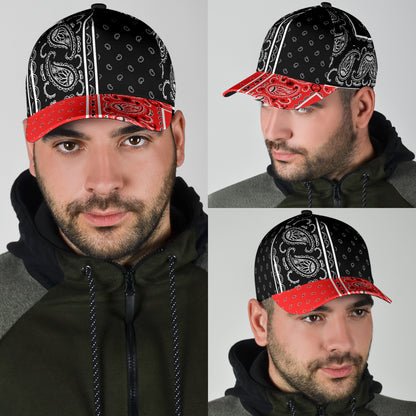 Classic Cap - Black Bandana Style V3