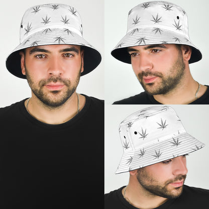 Mary Jane in White Bucket Hat