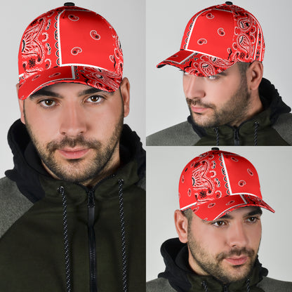 Classic Cap - Classic Red Bandana Style