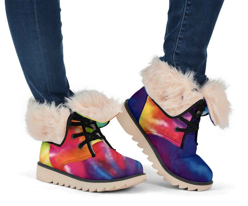 Women's Winter Boots - Tye Dye