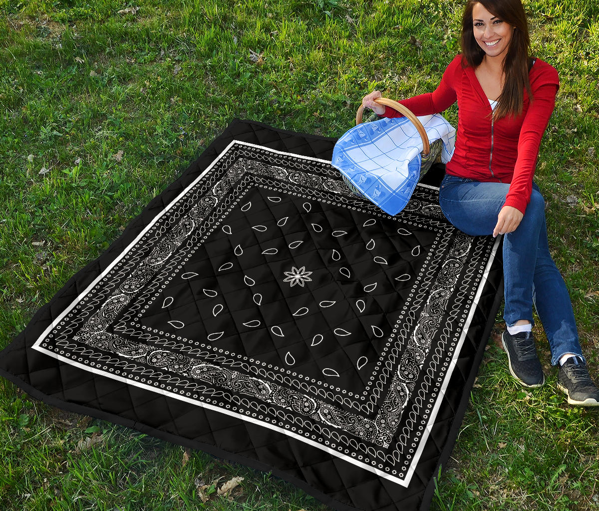 Quilt 4 Black White Bandana Quilt