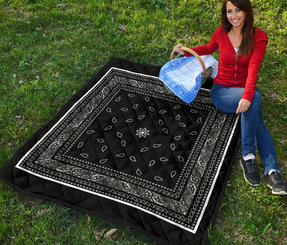 Quilt 4 Black White Bandana Quilt