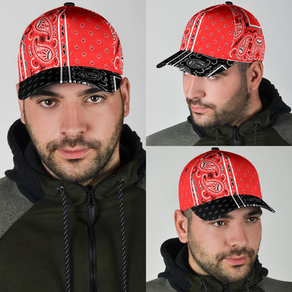 Classic Cap - Red Bandana Style V3