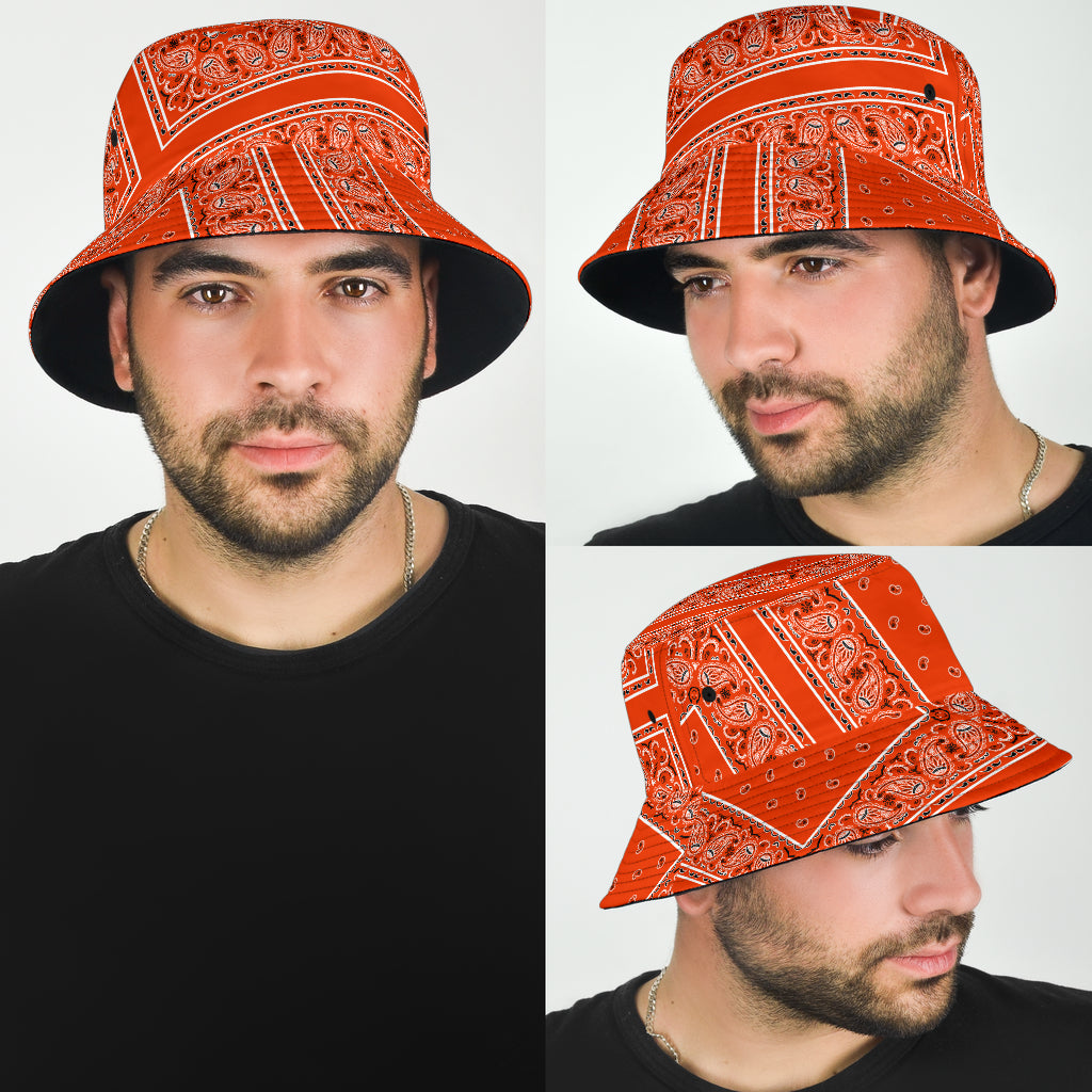 orange bandana hat