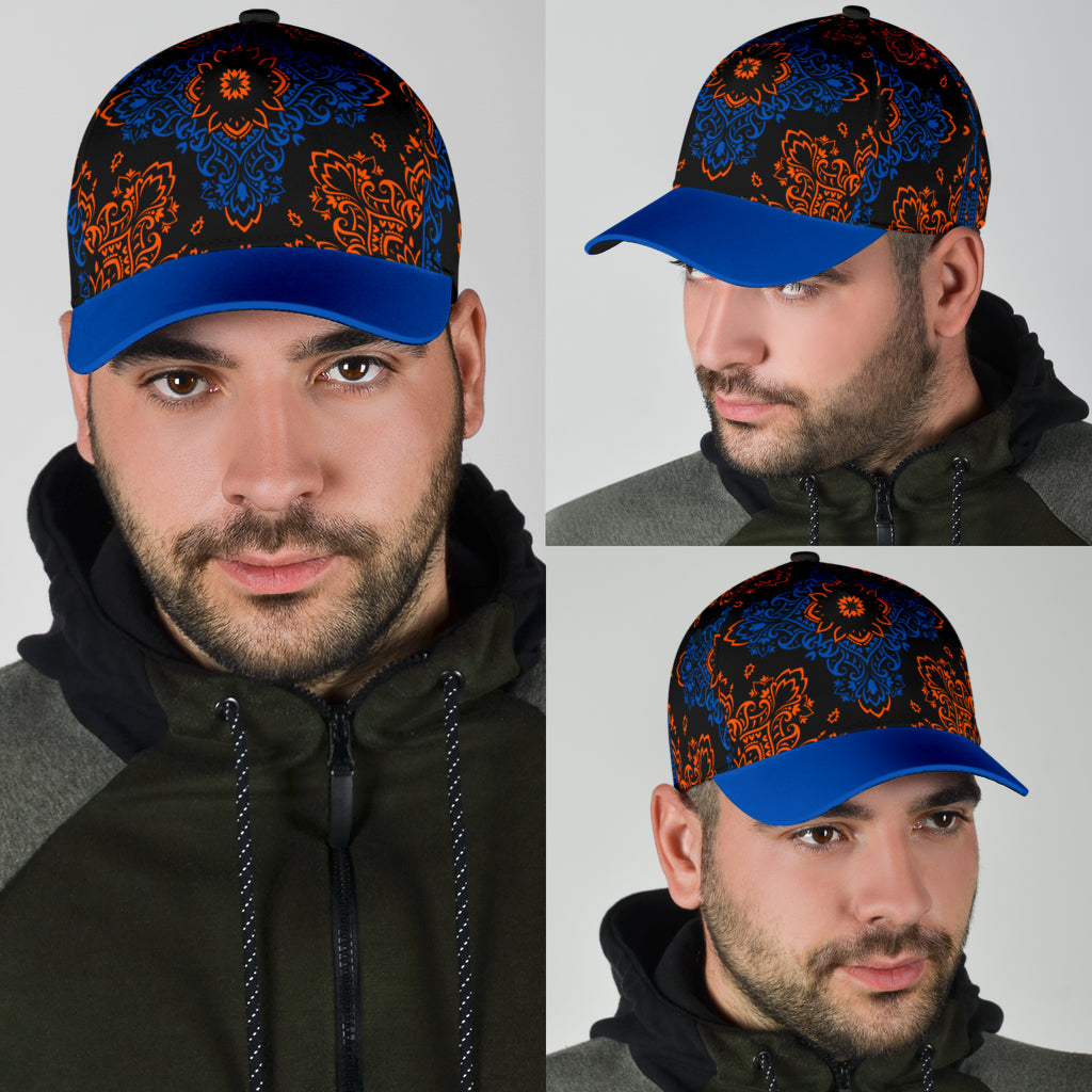 Classic Cap 3 Black, Cobalt, Orange Cobalt Bill