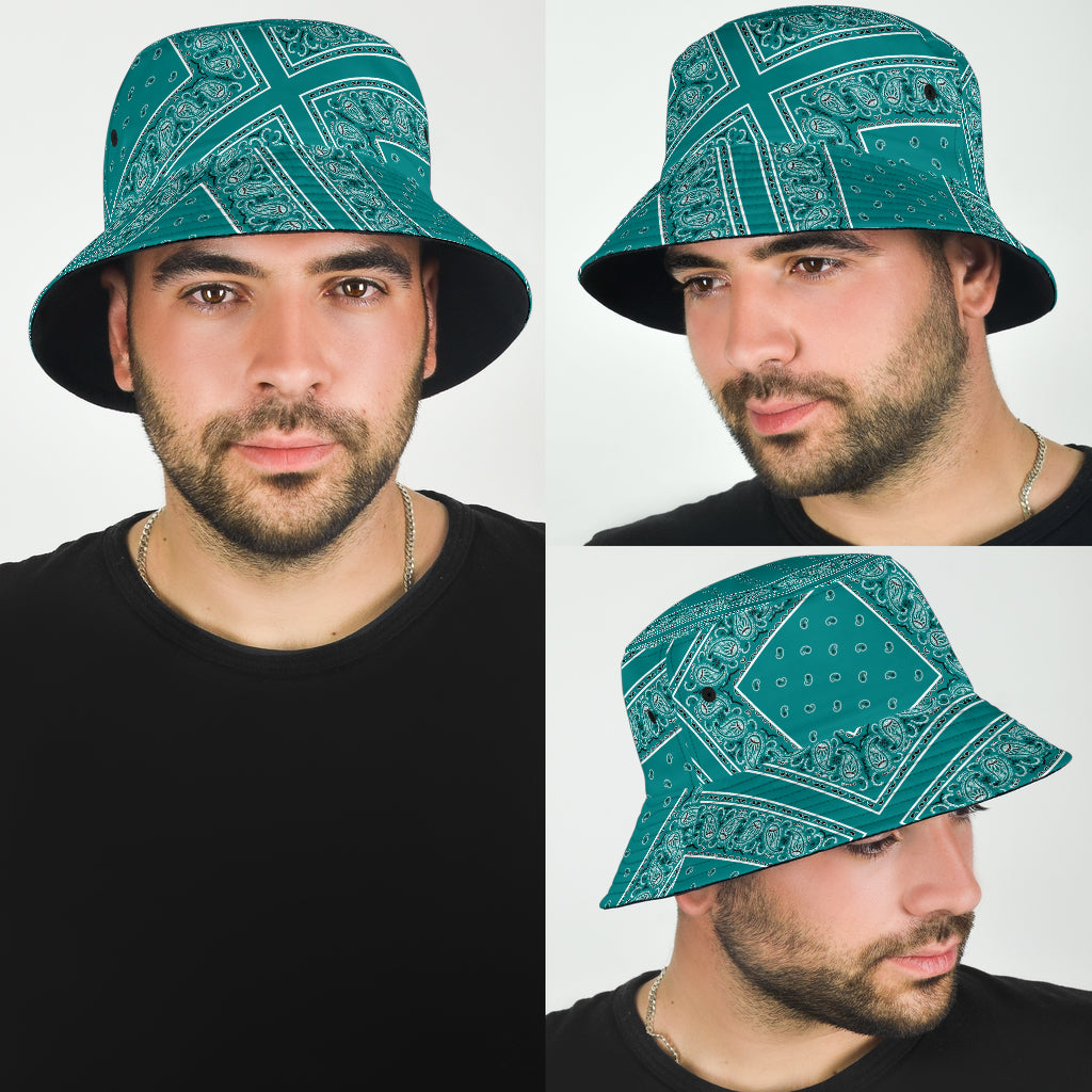 teal hat