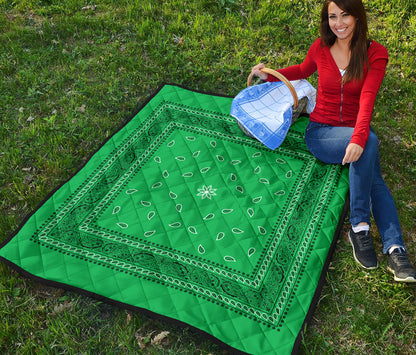 Quilt 4 Green Bandana Quilt