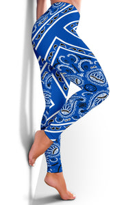 Women's Leggings - Cobalt Total Bandana