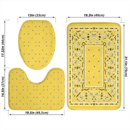 Bathroom Set - Classic Yellow Bandana