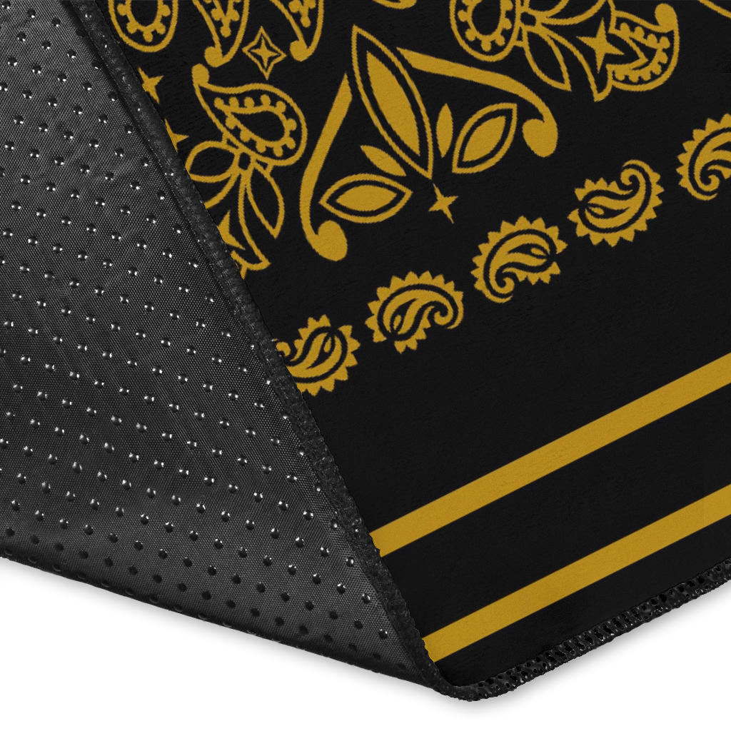Area Rug 1 - Gold on Black