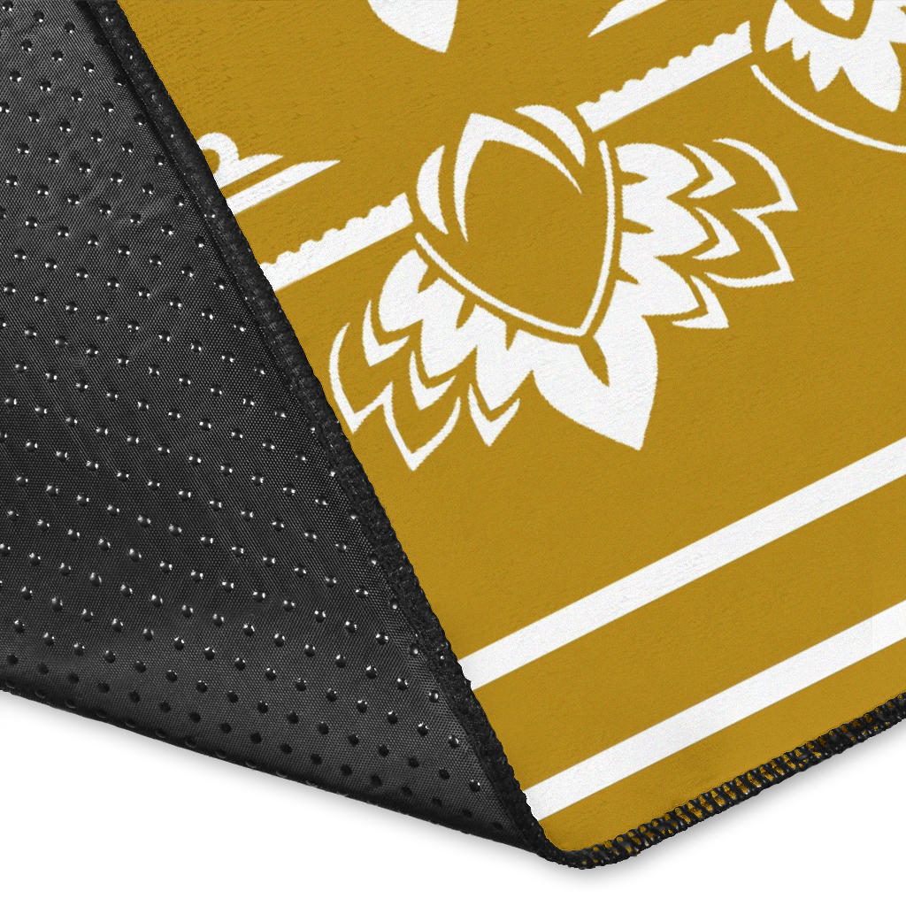 Area Rug Two - White on Gold