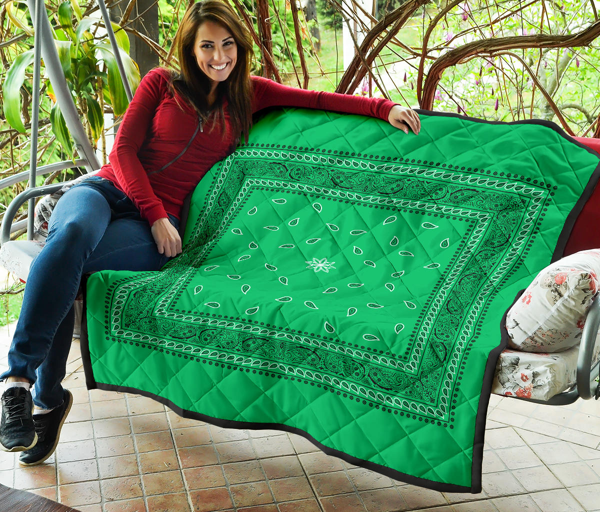 Quilt 4 Green Bandana Quilt