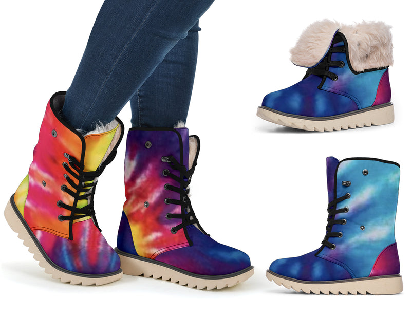 Women's Winter Boots - Tye Dye