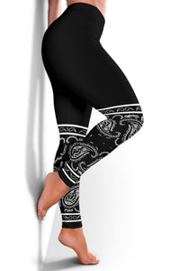 Women's Leggings - Black and White