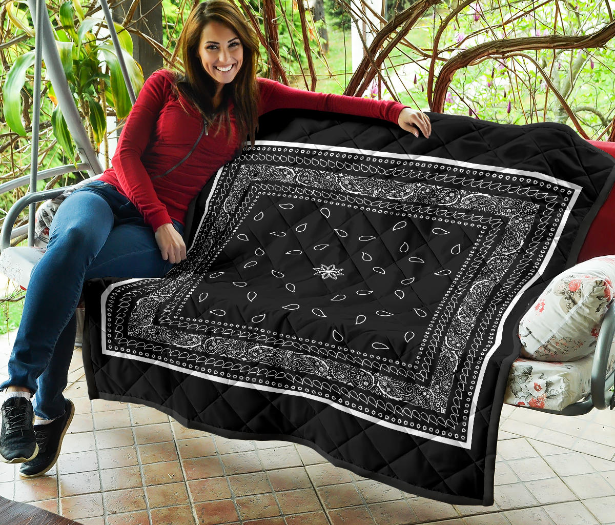 Quilt 4 Black White Bandana Quilt