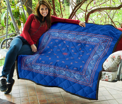 Quilt 4 Red White Blue Bandana Quilt Plain