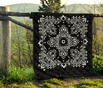 Quilt 3 Black and White Bandana Quilt