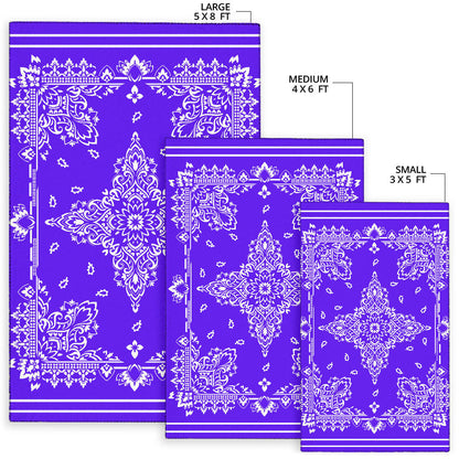 Area Rug Two - White on Violet