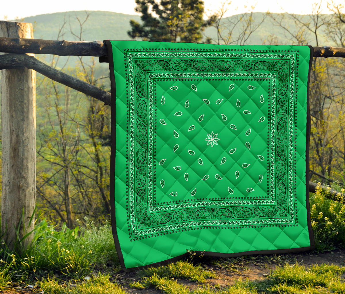 Quilt 4 Green Bandana Quilt