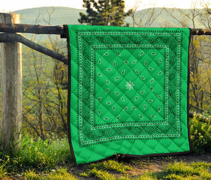 Quilt 4 Green Bandana Quilt