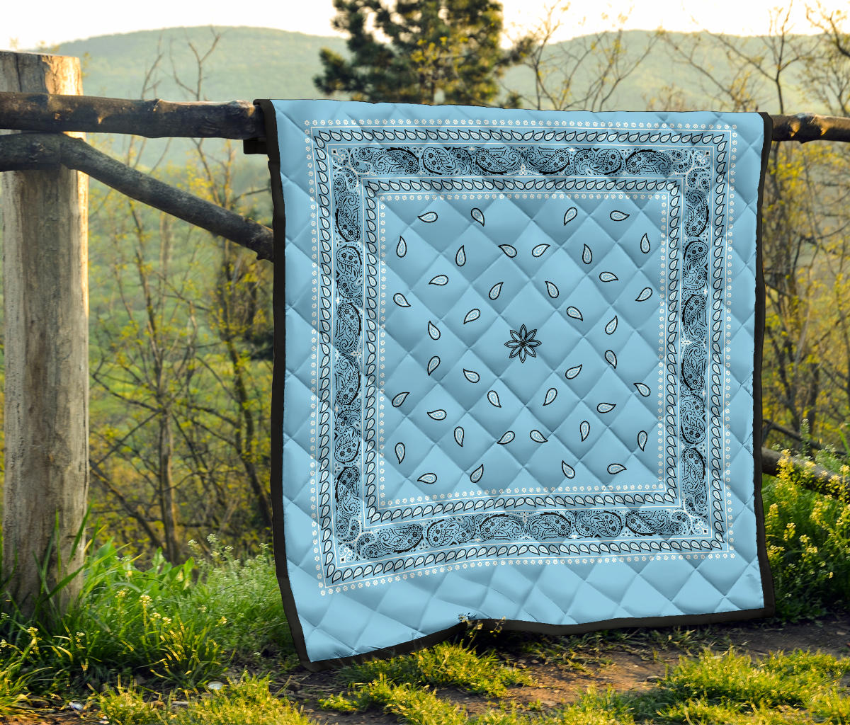 Quilt 4 - Lt Blue Bandana Quilt