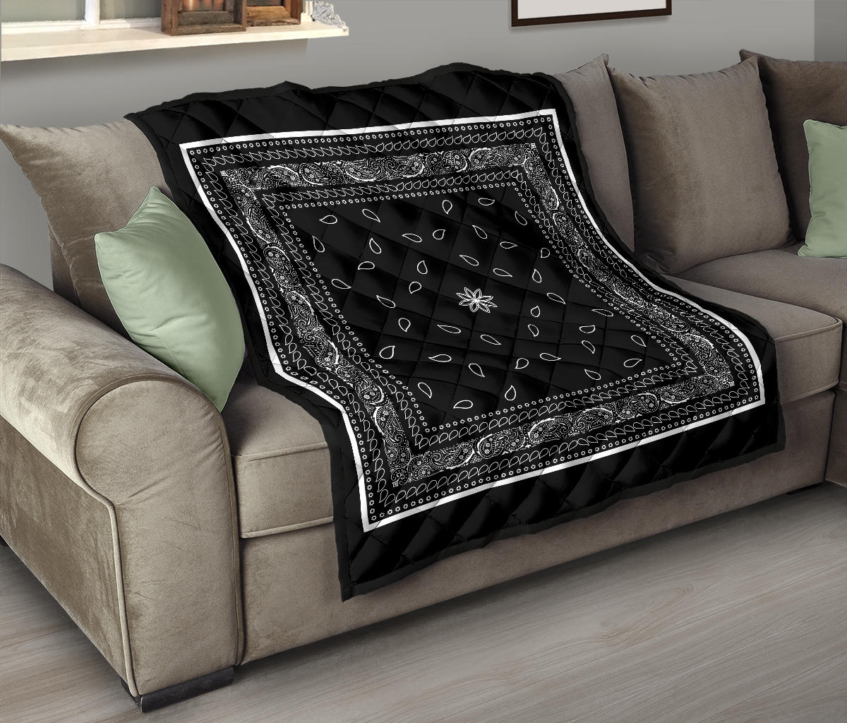 Quilt 4 Black White Bandana Quilt