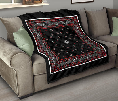Quilt 4 Red Black Bandana Quilt