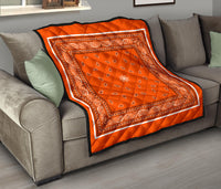 Quilt 4 Bright Orange Bandana Quilt