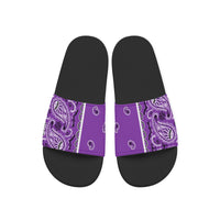 Men's Grape Bandana Slides