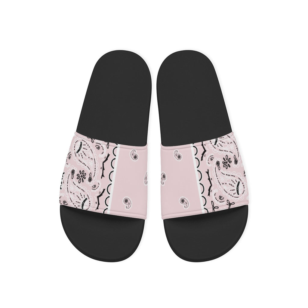 Men's Light Pink Bandana Slides
