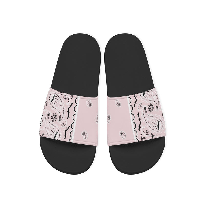 Men's Light Pink Bandana Slides