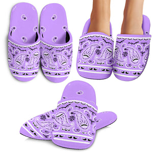 Lilac Bandana Slippers