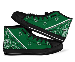 green bandana sneakers