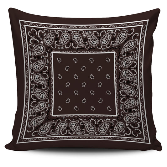 brown bandana pillow case