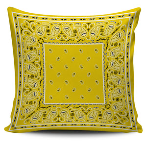 yellow bandana pillow