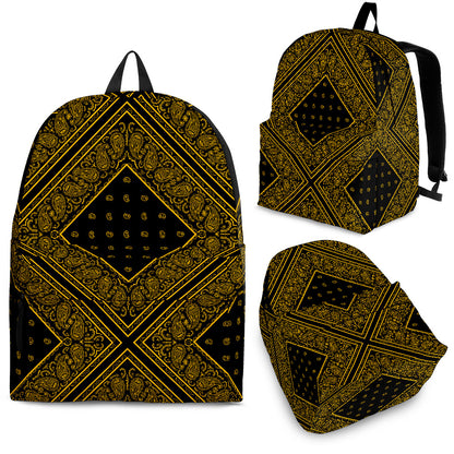 black and bold bandana backpacks