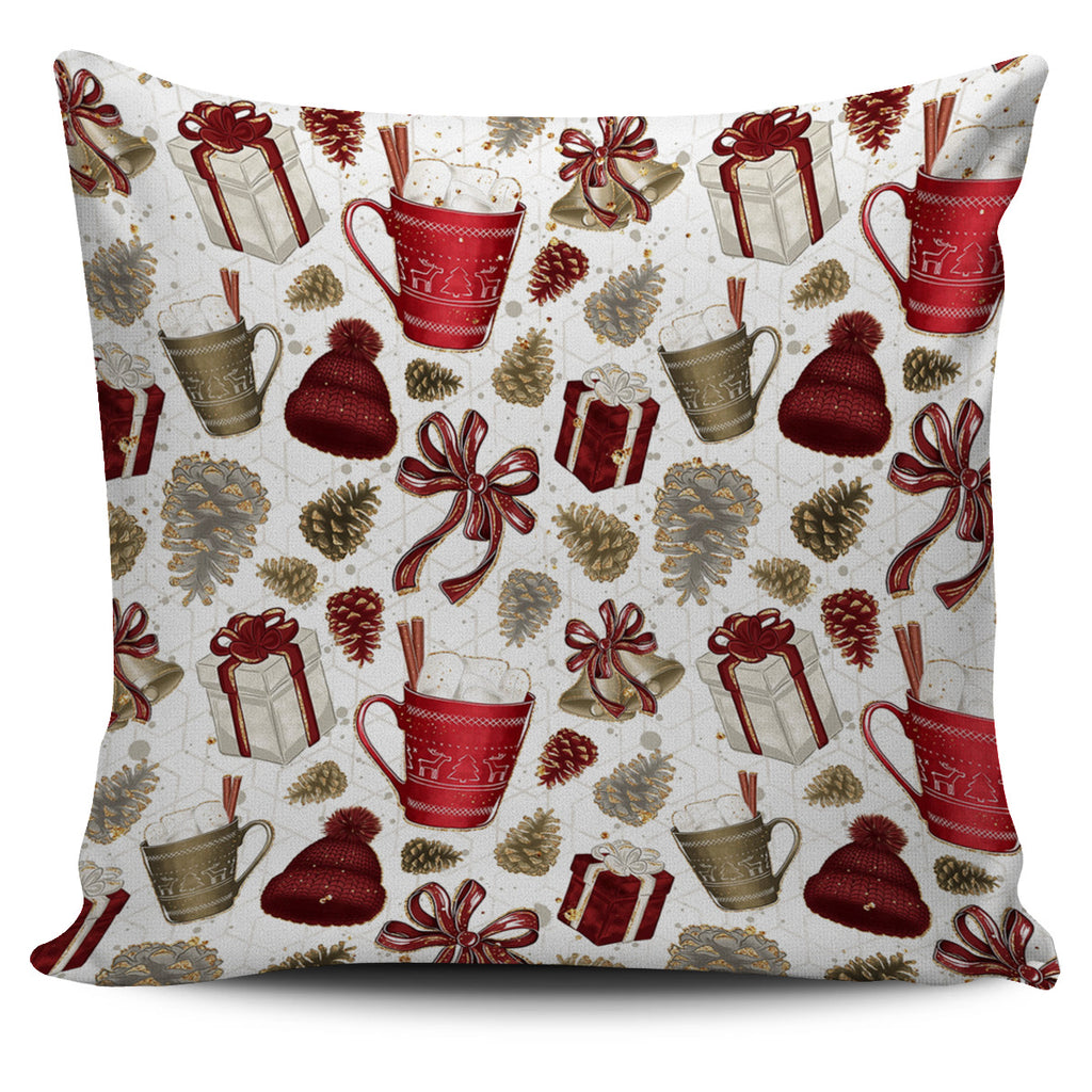 Christmas Throw Pillow Cover - Beautiful Pattern Throw Pillow Cover