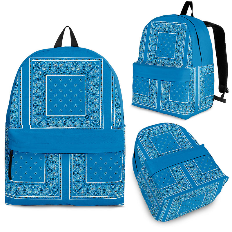 Sky Blue Bandana Backpacks